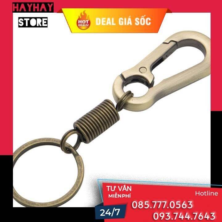 Móc khóa kim loại dày cao cấp 10.5x2.2cm