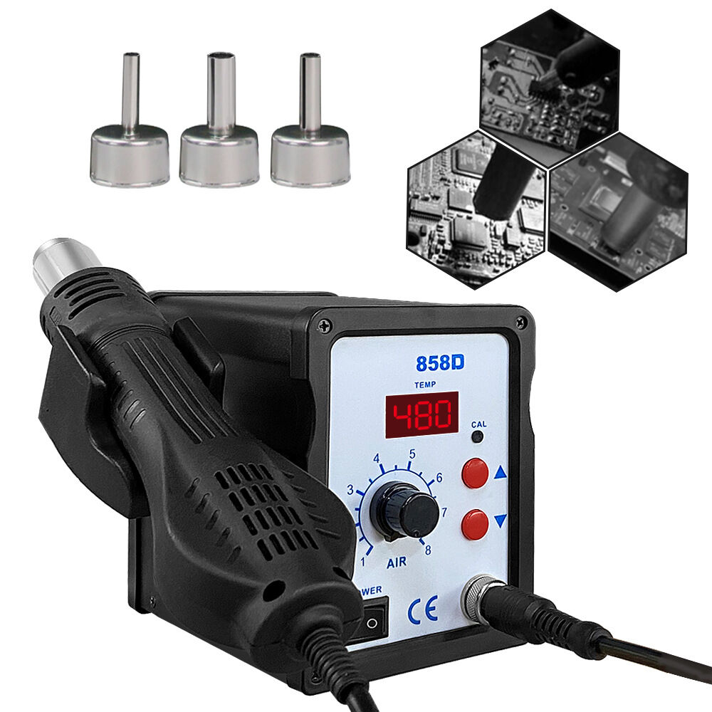 Trạm hàn khò nhiệt D858 tặng kèm mỡ hàn 50g