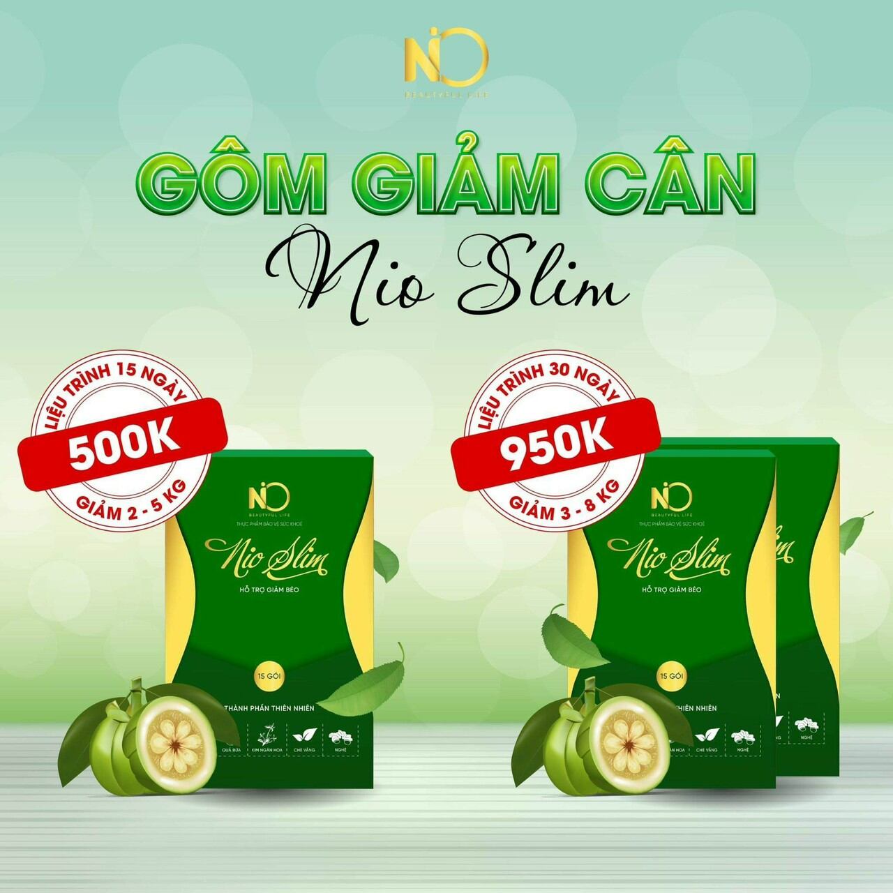 mua 1 tặng 2 . Kẹo giảm cân NioSlim (chính hãng)