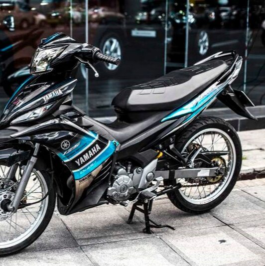 Tem Rời Ex 135 Dán Xe Đen Phối Xanh
