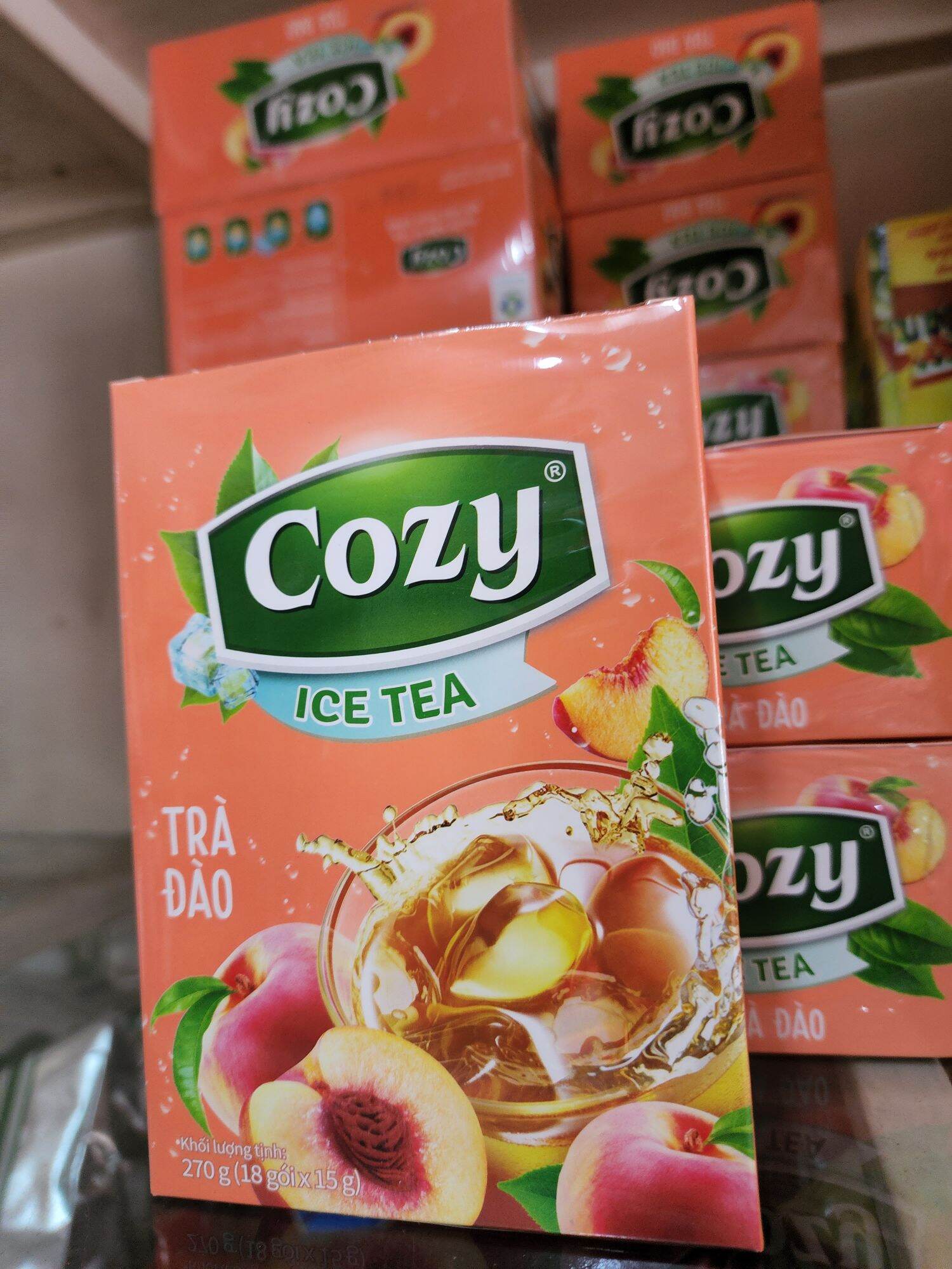 trà cozy ice tea hòa tan Dâu-Đáo date 2023