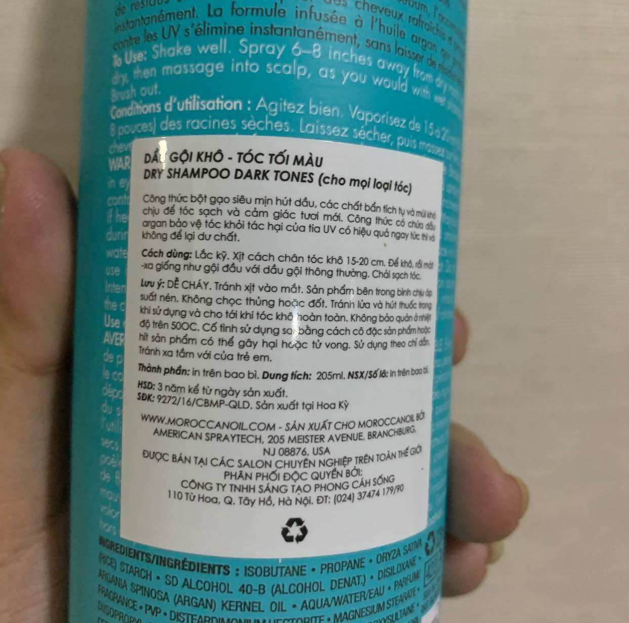 DẦU GỘI KHÔ MOROCCANOIL DRY SHAMPOO