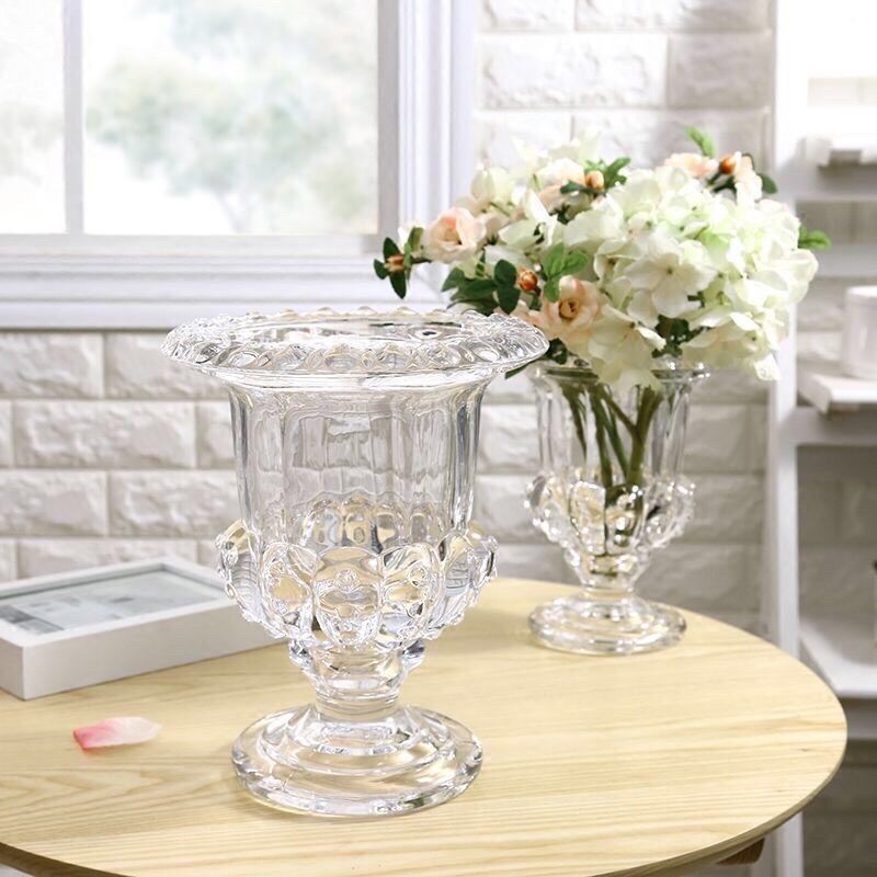 Lọ hoa thuỷ tinh trang trí Huydecor