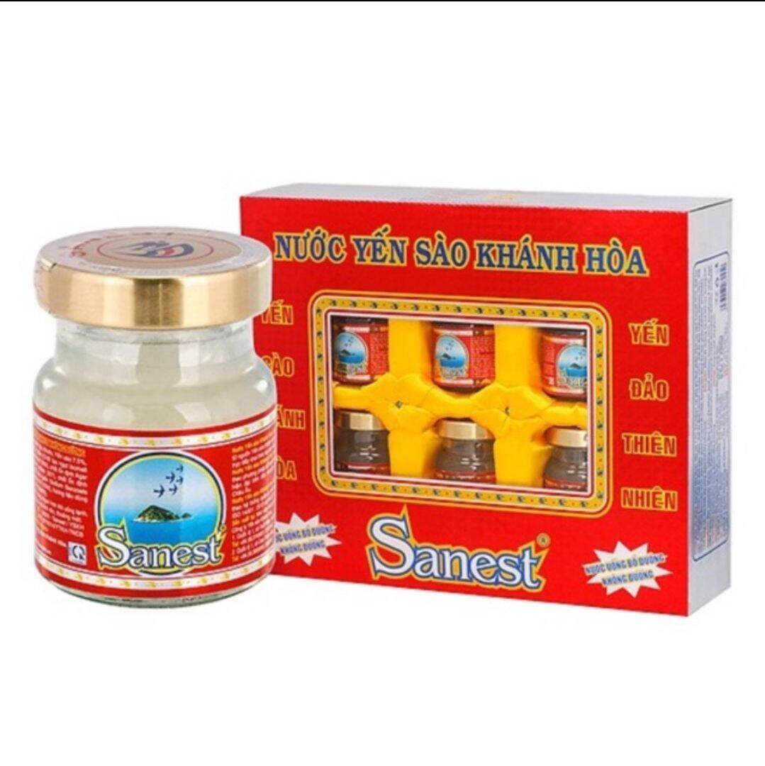 [HCM]Nước Yến Sào Cao Cấp Sanest Khánh Hòa Không Đườnghộp 6lọ ×70mlbồi bổ cơ thể bổ huyết tăng cường sức kháng