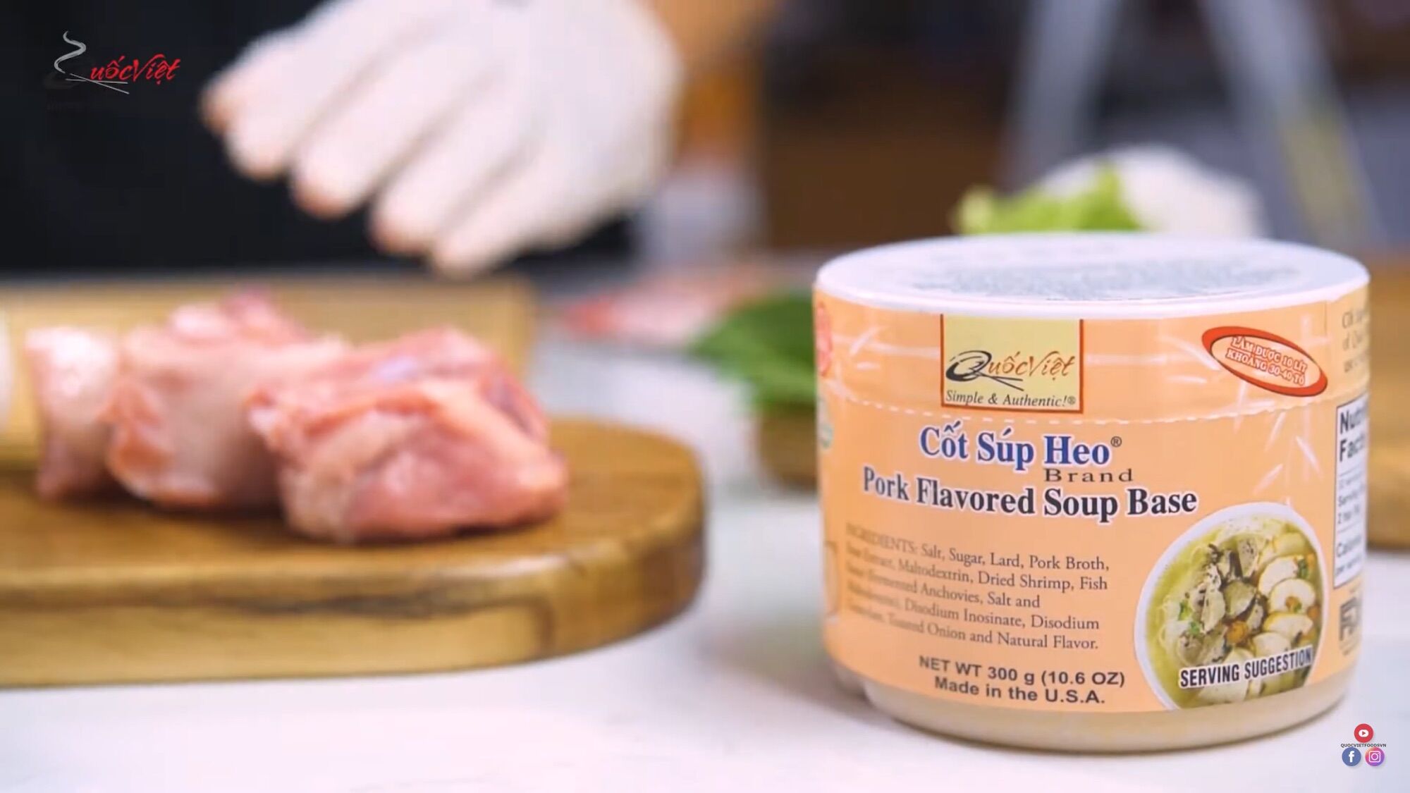 Cốt súp heo Quốc Việt foods 300gr