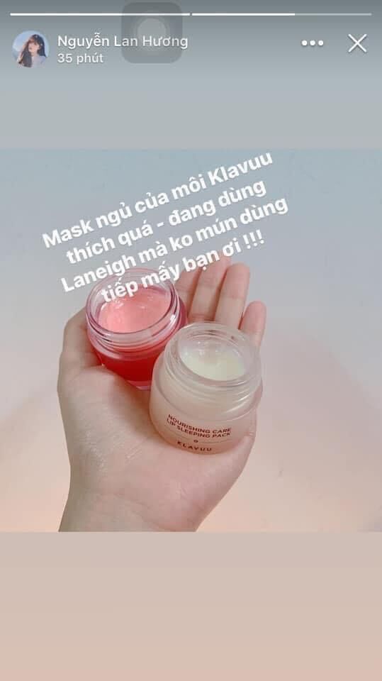 Ủ dưỡng môi Klavuu Hàn Quốc 20gr