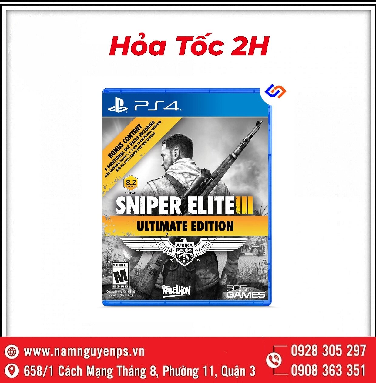Đĩa game ps4 | sniper elite 3 ultimate edition