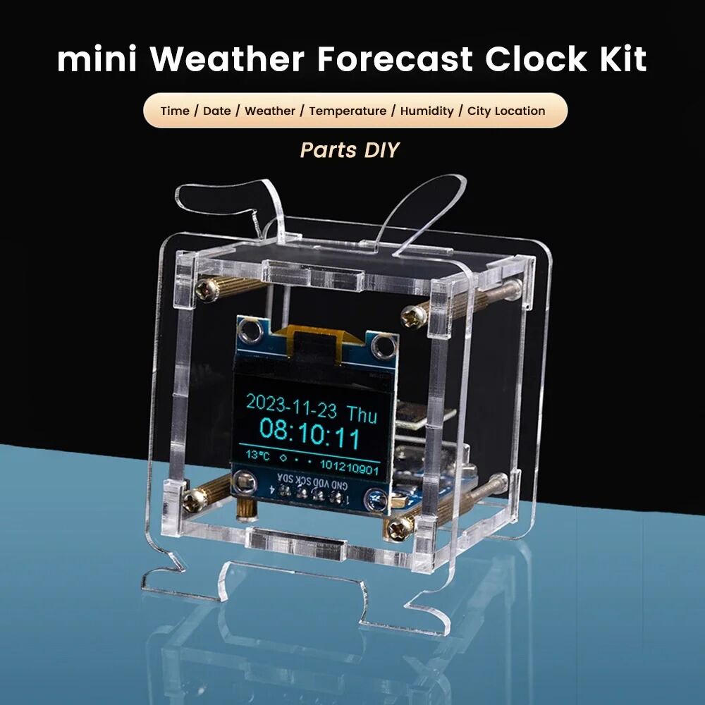 MIAOJIANHAN | Bộ Đồ Chơi Tự Lắp Ghép Đồng Hồ Dự Báo Thời Tiết