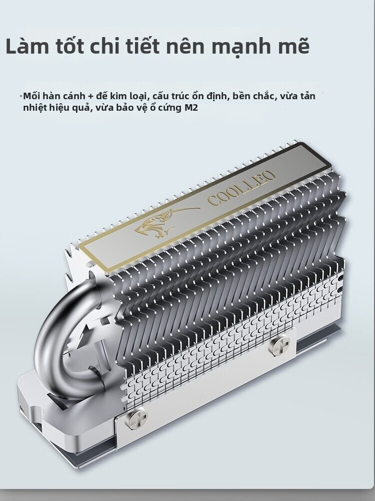coolleo | High Performance M.2 SSD Heat Sink 2280 Giá 261,000 Đồng*Miễn phí vận chuyển