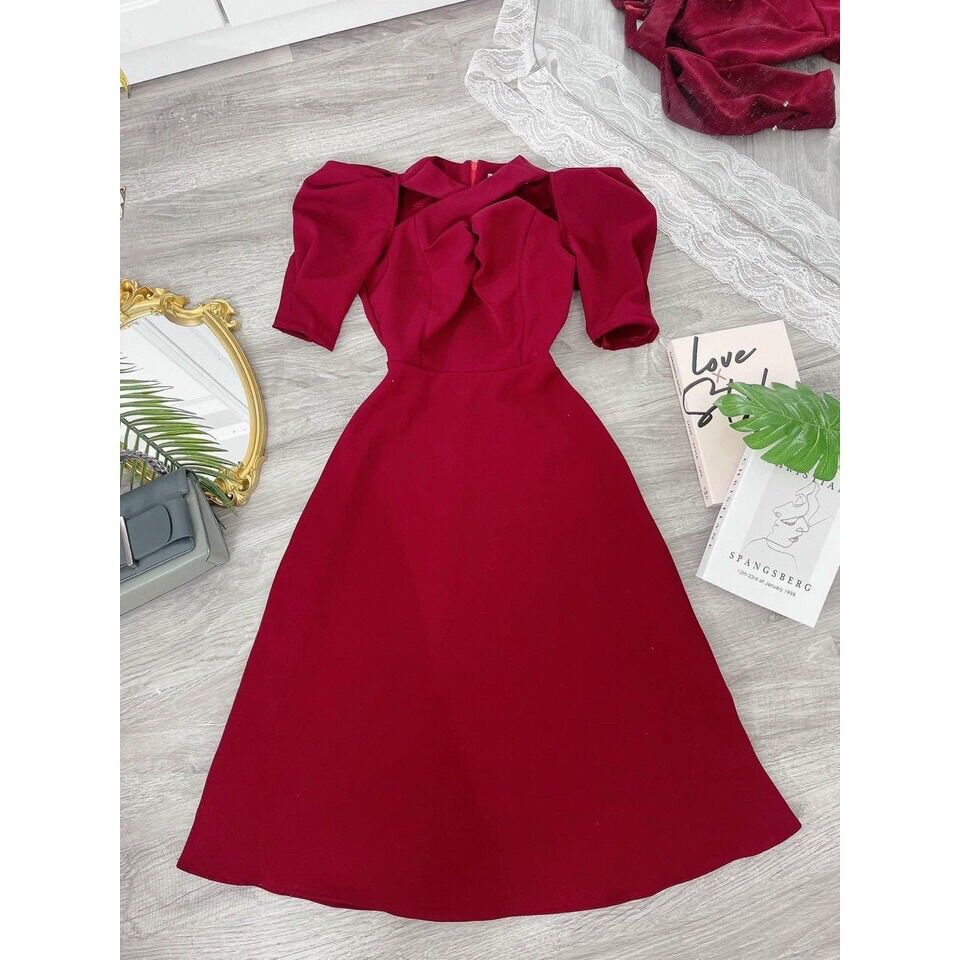 Đầm dự tiệc dây chéo