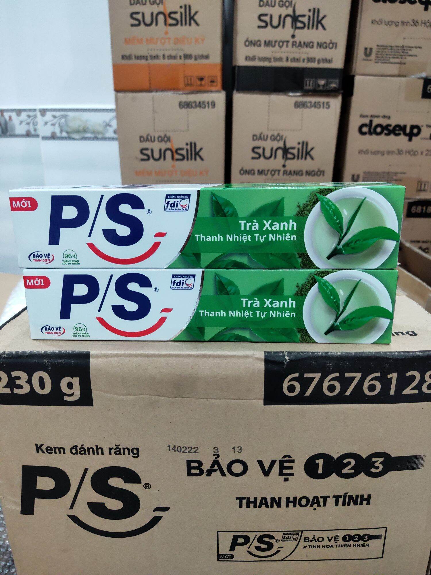 kem đánh răng p/s trà xanh (2 cây x230g)