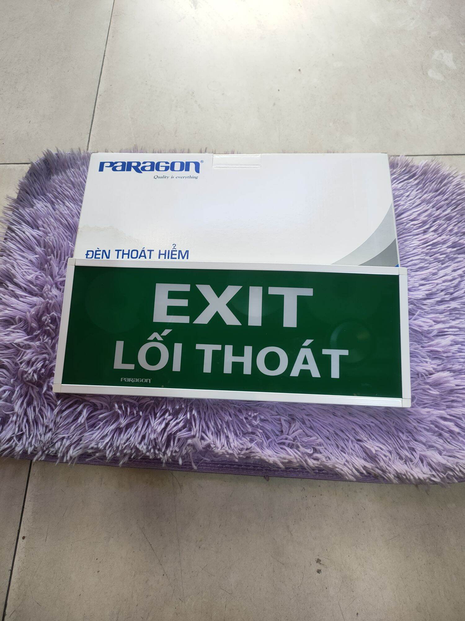 Đèn exit -lối thoát 1 mặt,2 mặt paragon hàng chính hãng