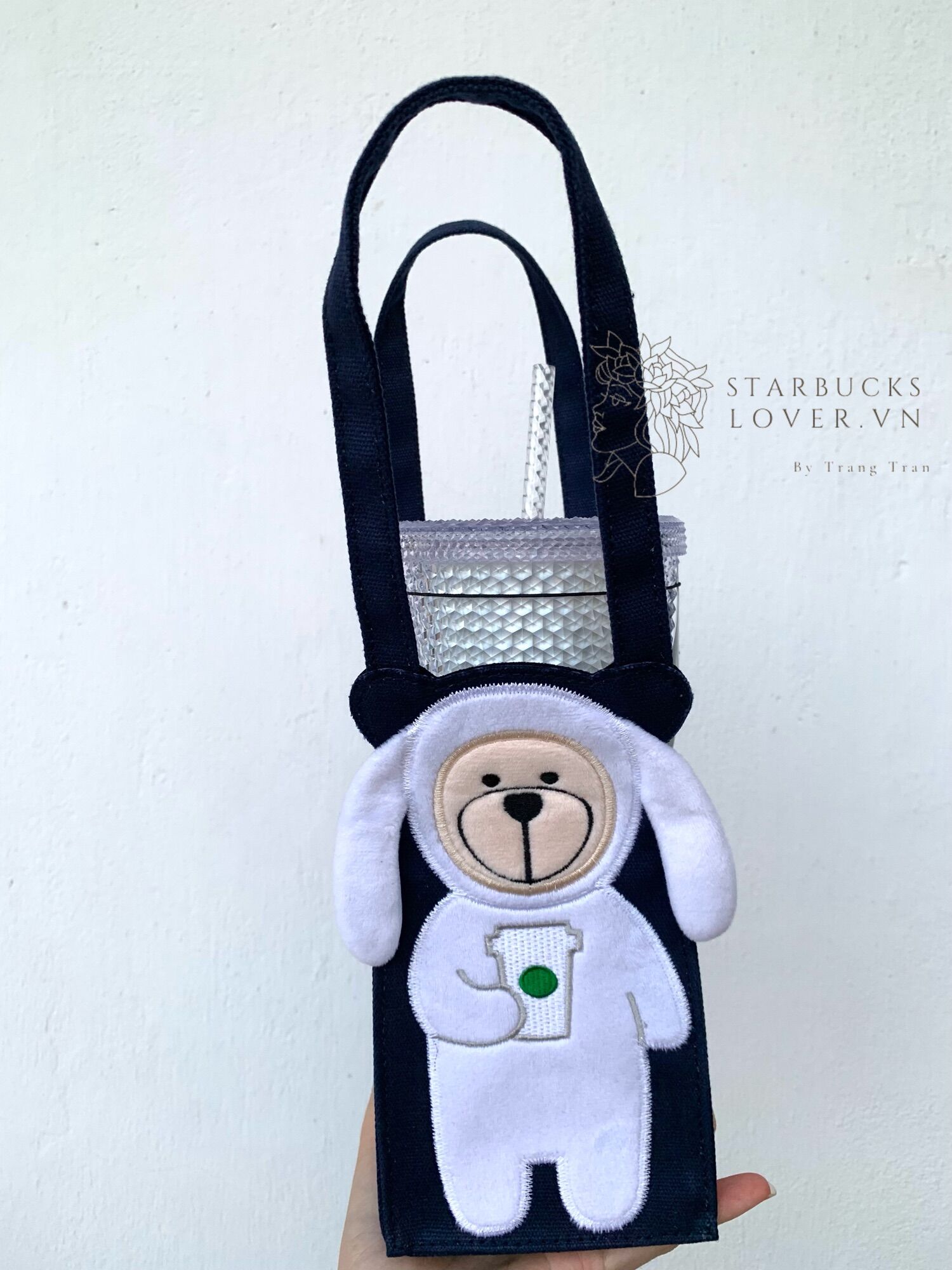 |chính hãng| túi starbucks đựng ly gấu trắng
