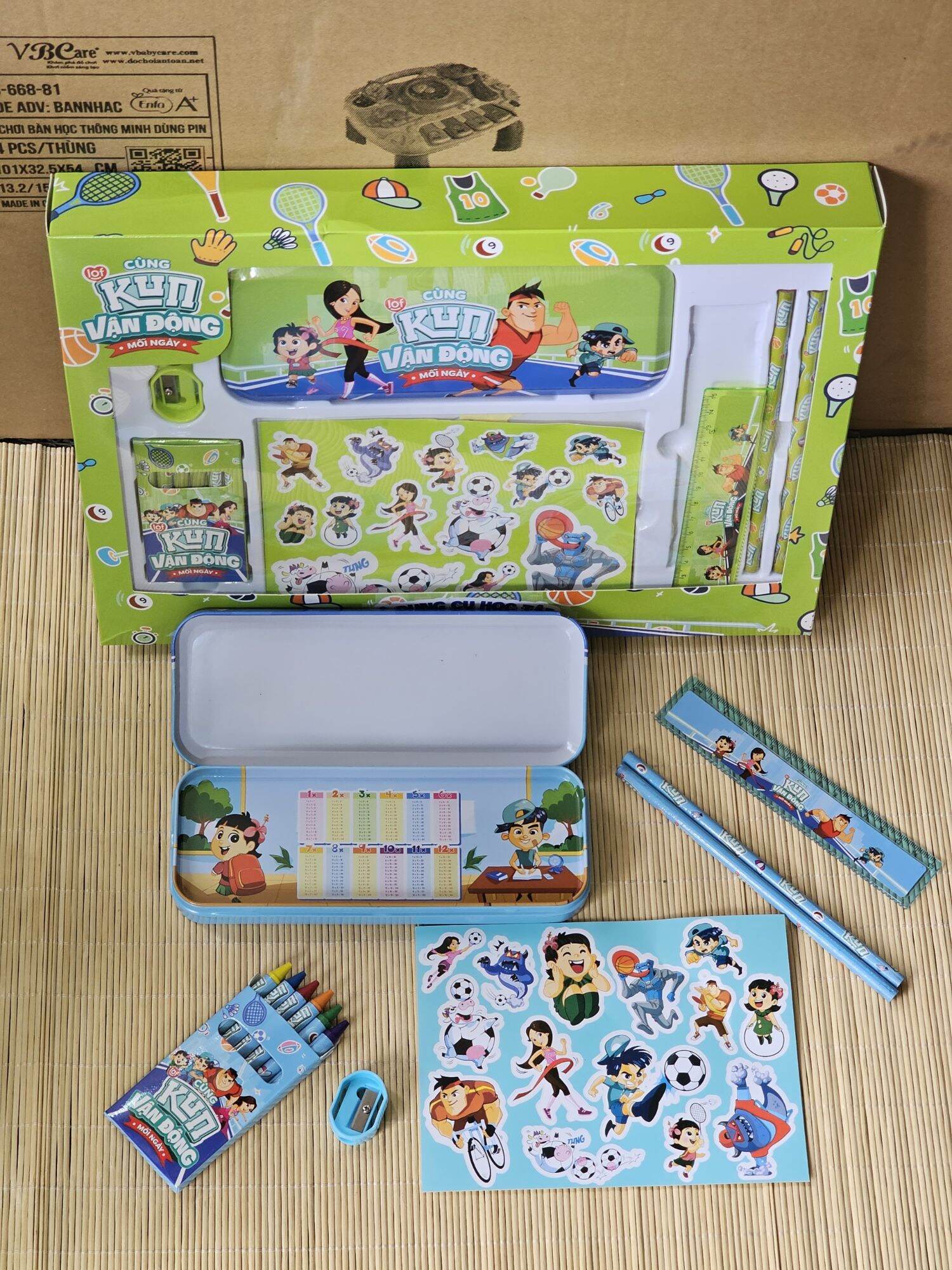 Bộ dụng cụ học tập Kun
