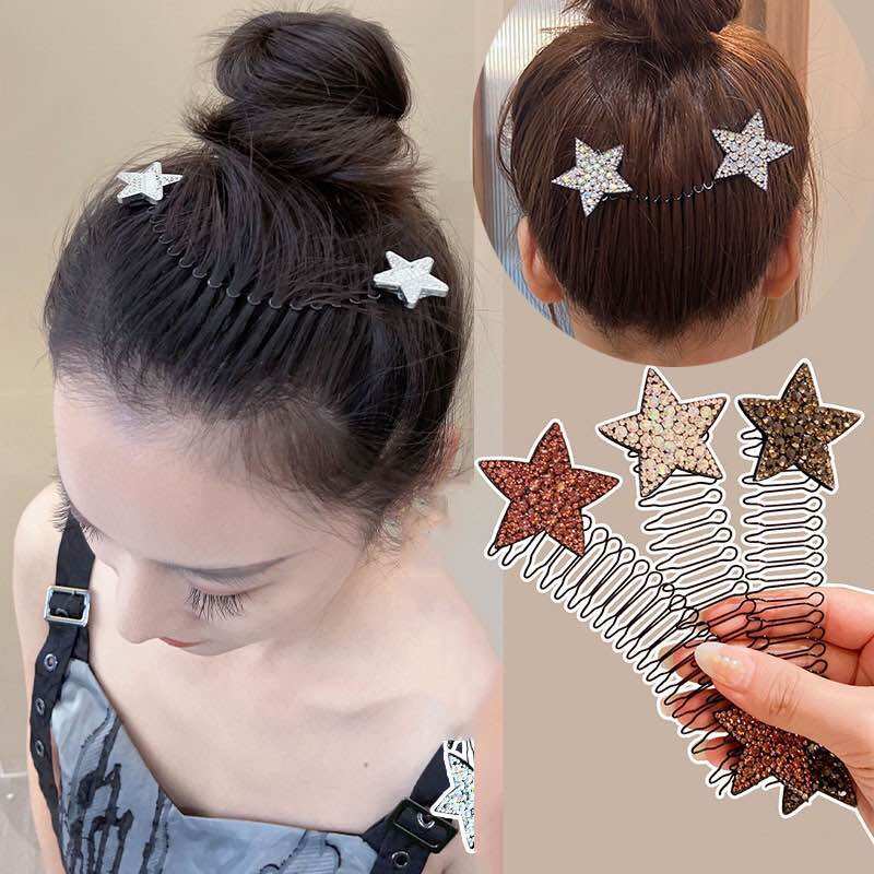Lược Cài Tóc Con Hình Ngôi Sao Đính Đá Cho Nữ