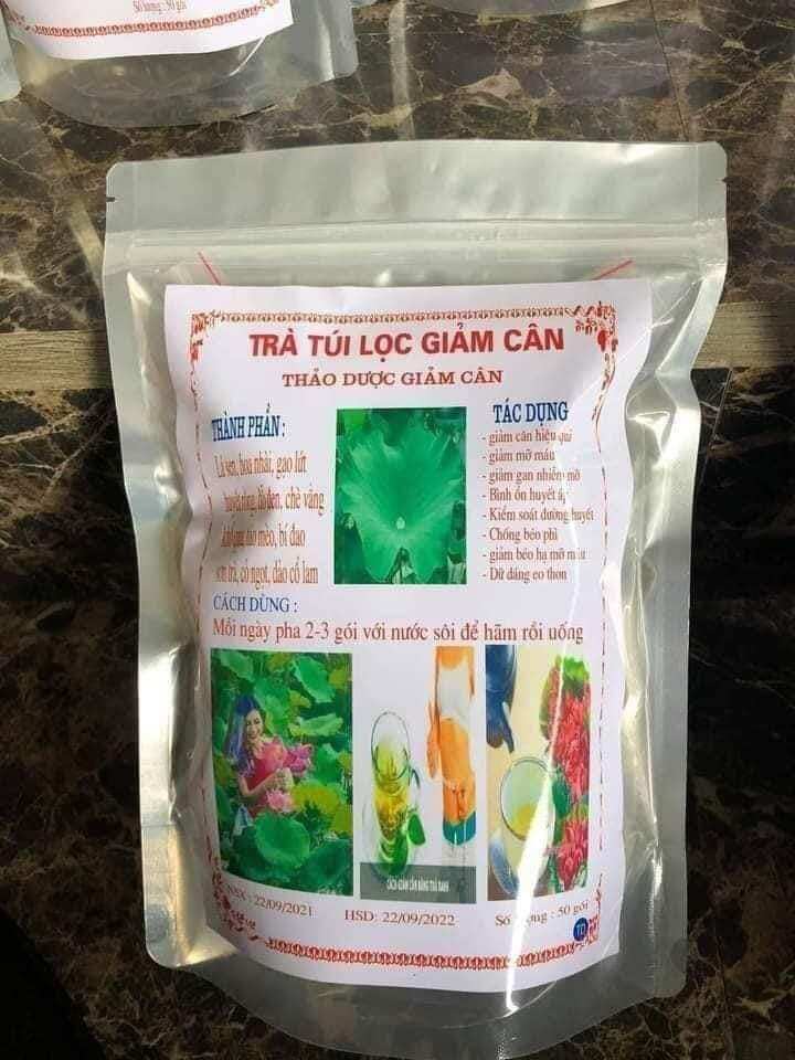 Trà giảm cân lá nam bất chấp mọi cơ địa khó, 50 túi lọc