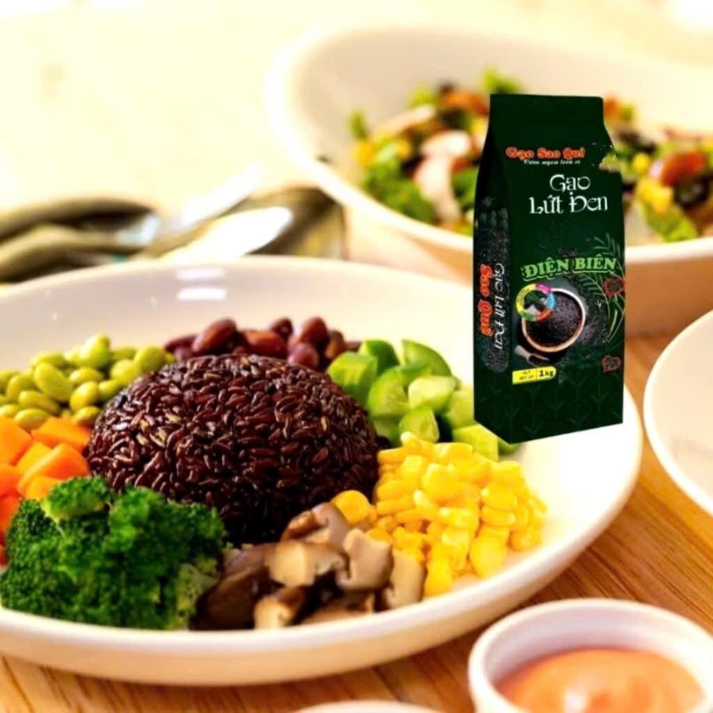 Gạo lứt đen Sao Quê túi 1kg
