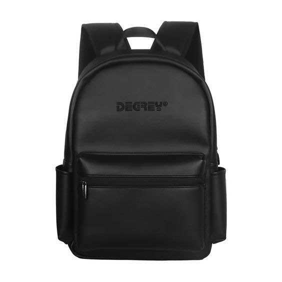 Balo Degrey Leather Basic Backpack Chất Da Simili Cao Cấp Chống Nước Cặp Da Đi Học Màu Đen Thời Trang Balo 2810 Shop