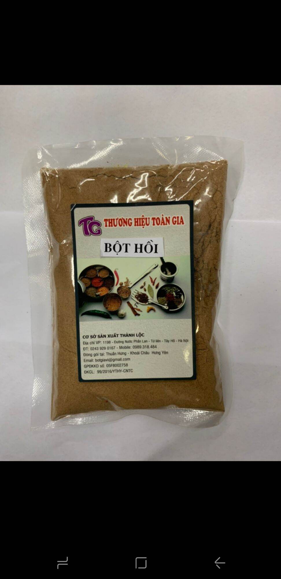 Bột hoa hồi gói 100g