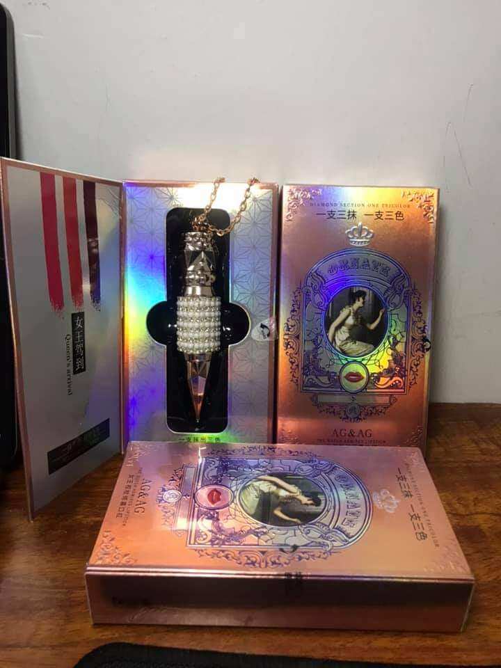 combo 1 phấn  1 son lì kim cương . 1 son gấc