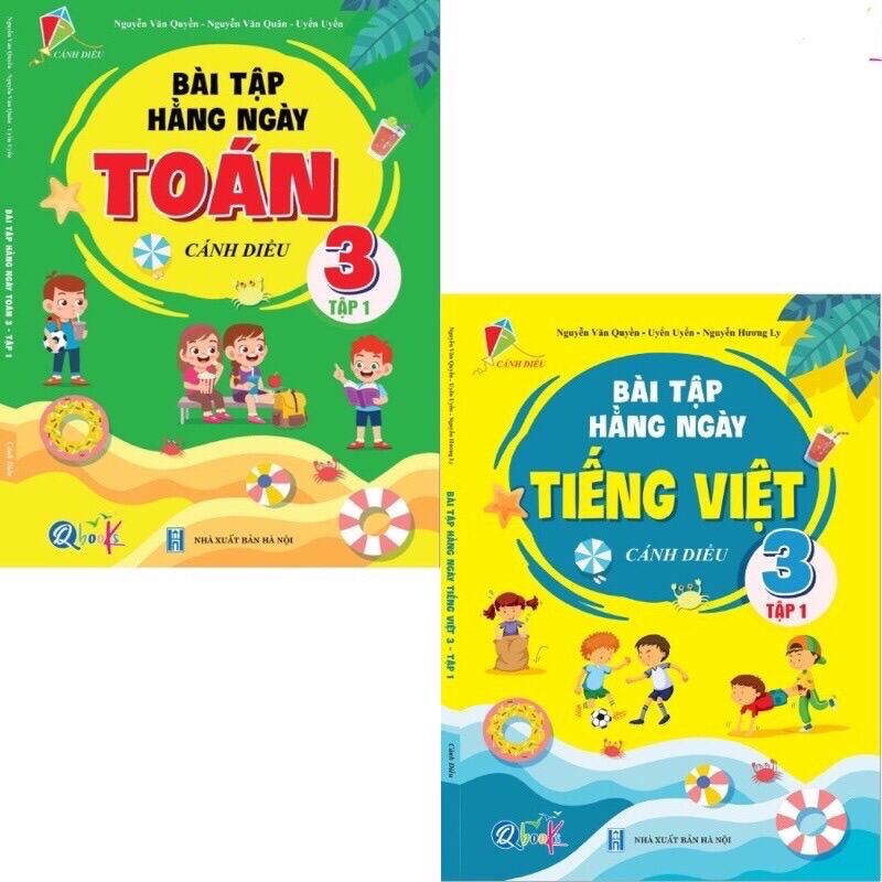 Sách - Combo Bài Tập Hằng Ngày Lớp 3 - Môn Toán và Tiếng Việt học kì 1 - Cánh diều (2 quyển)