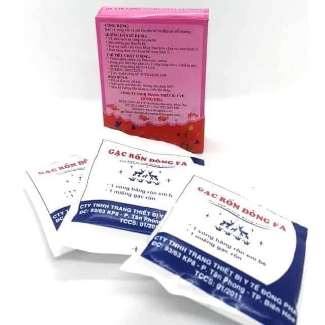 Gạc rốn Đông Fa cho bé sơ sinh ( Hộp 3 cái)