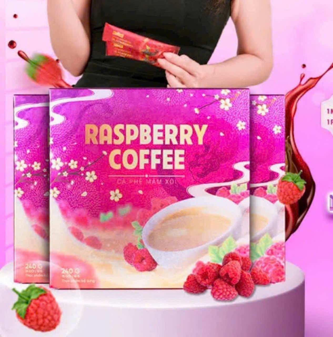 Combo 3 tặng 1 cà phê mâm xôi đỏ chính hãng ( 3 hộp 15 gói và 1 hộp 7 gói)