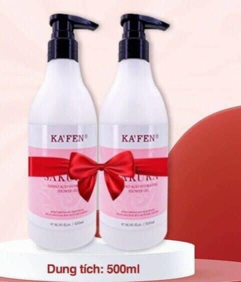 Sữa tắm hương nước hoa anh đào kafen 500ml nhật bản.
