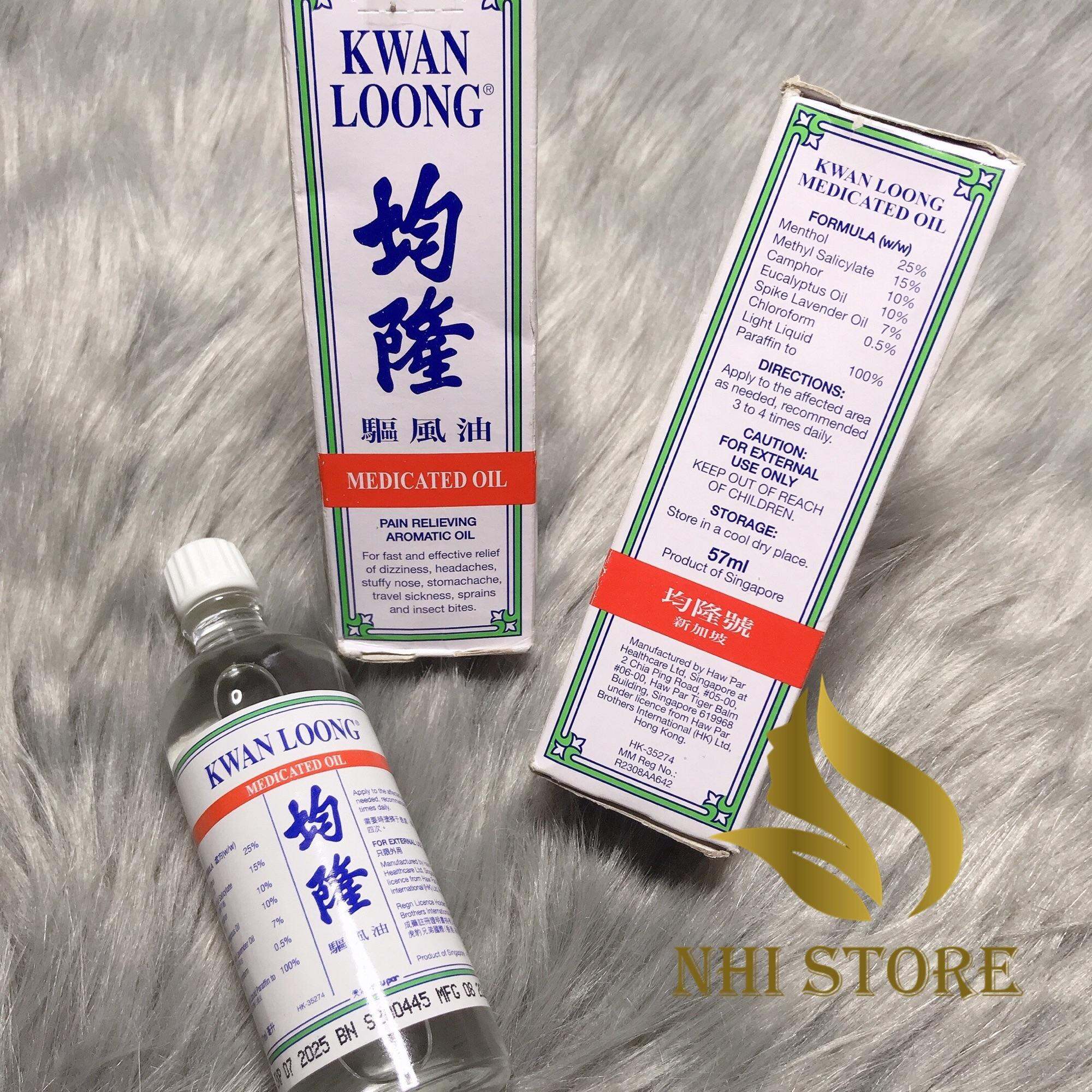 Dầu Nóng Kwan Loong Oil Singapore 57 Ml