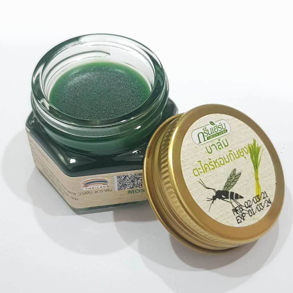Dầu Cù Là Sả Đuổi Muỗi Green Herb 20g Thái Lan