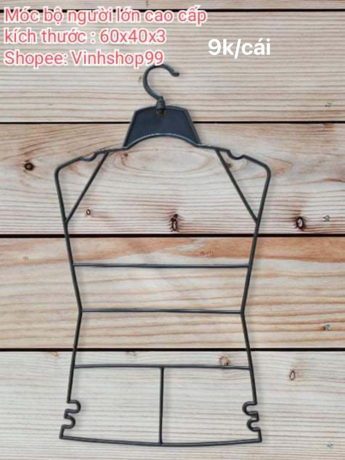 Combo 10 móc bộ người lớn ( Đen)