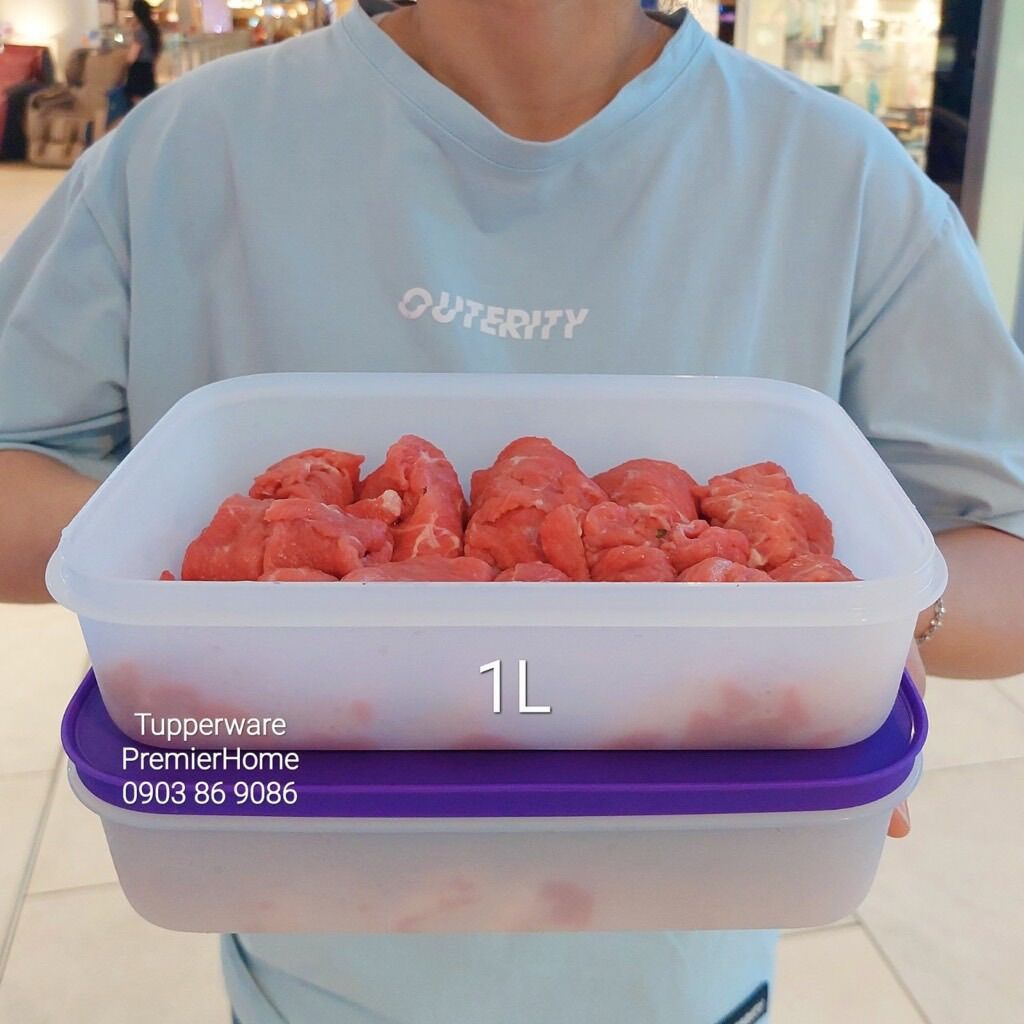 Set 2 hộp trữ đông Tupperware Violet 1L
