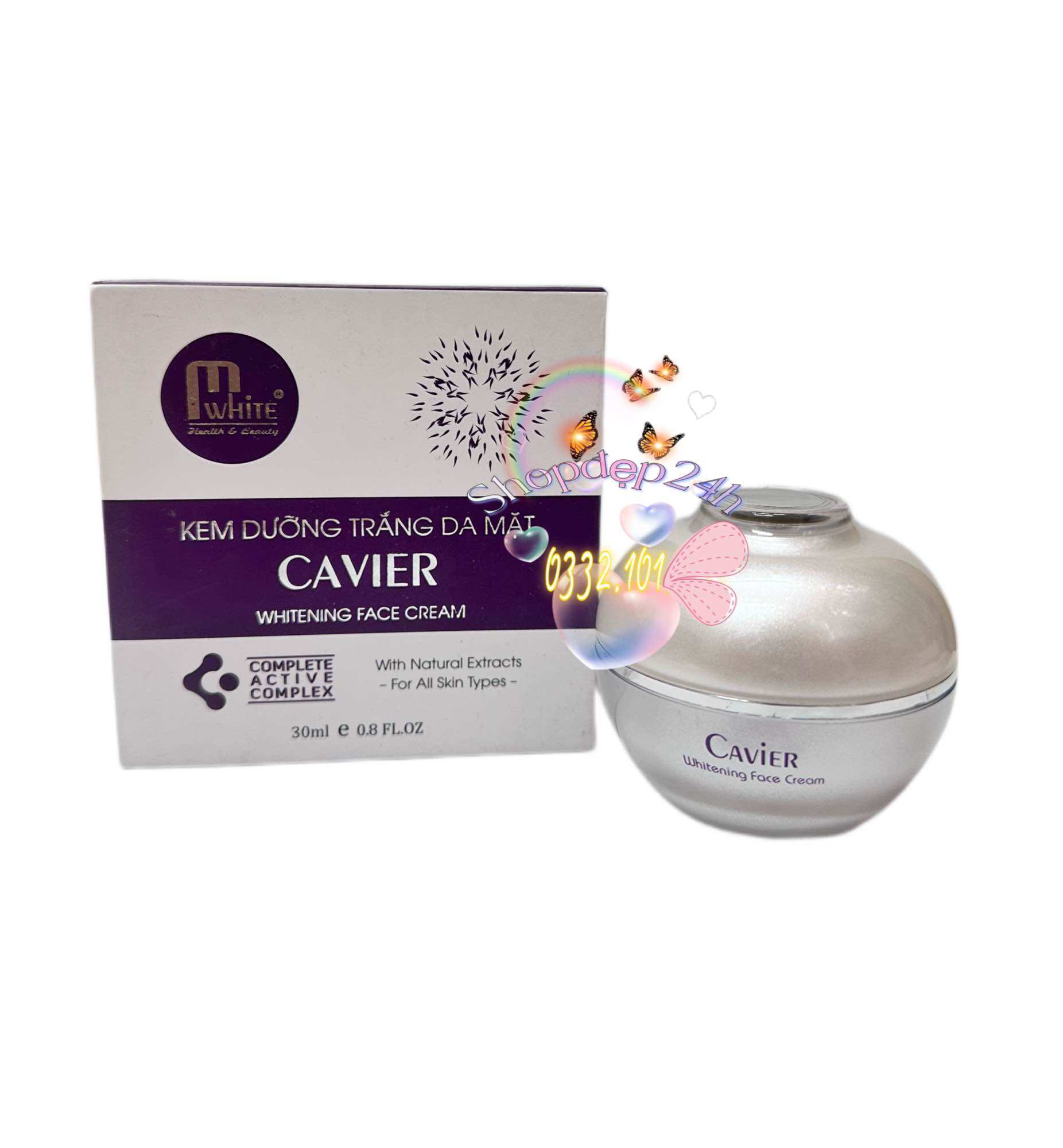 Kem face thạch Cavier mwhite