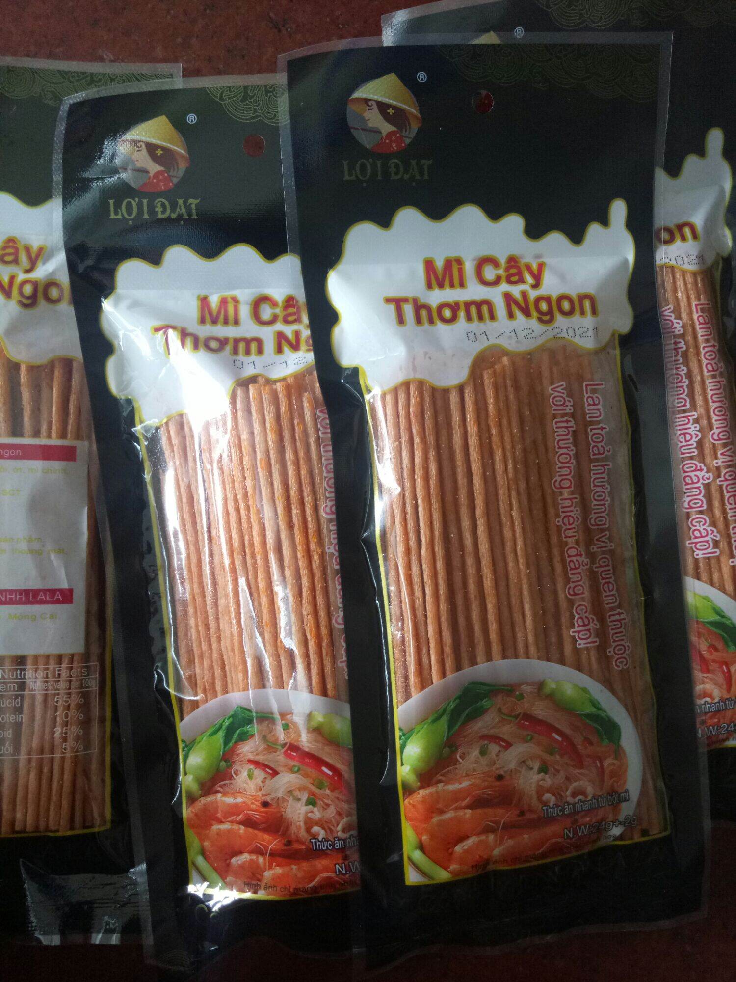 5 gói tăm cay đen