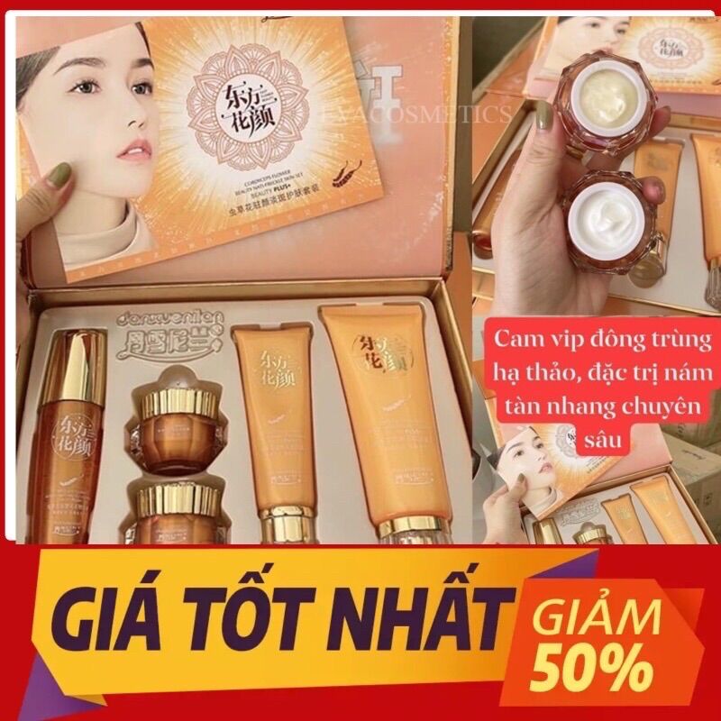 Bộ Sản Phẩm Dưỡng Da Hoàng Cung Cam Vip Mờ Nám Tàn Nhang…