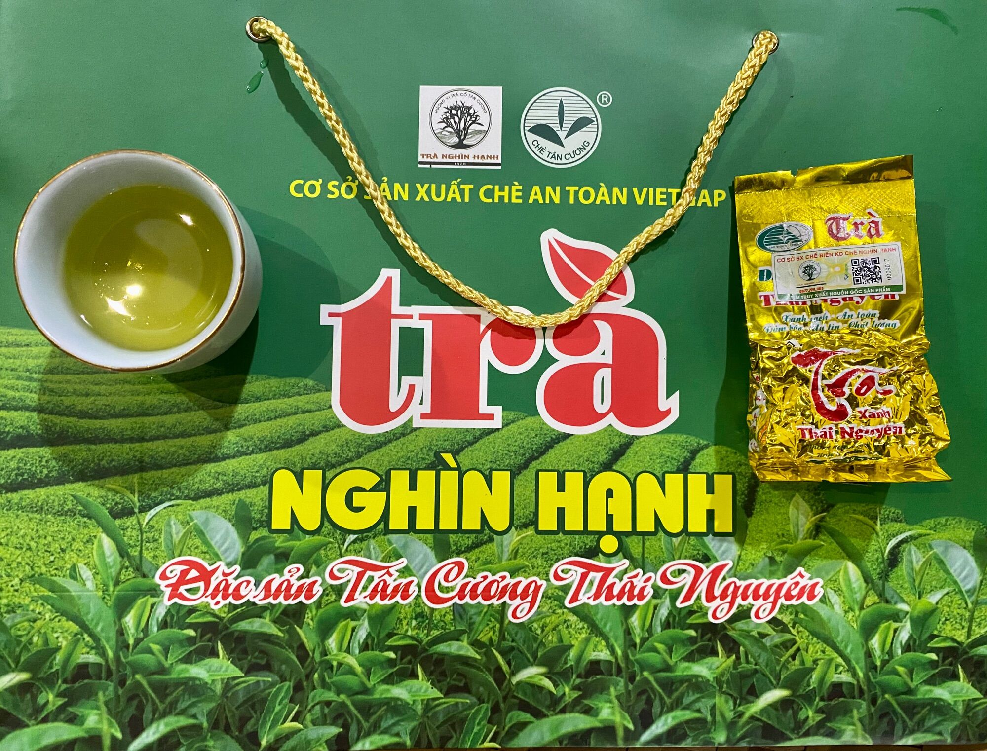 Trà ấm tân cương - trà xanh ngọt hậu tân cương