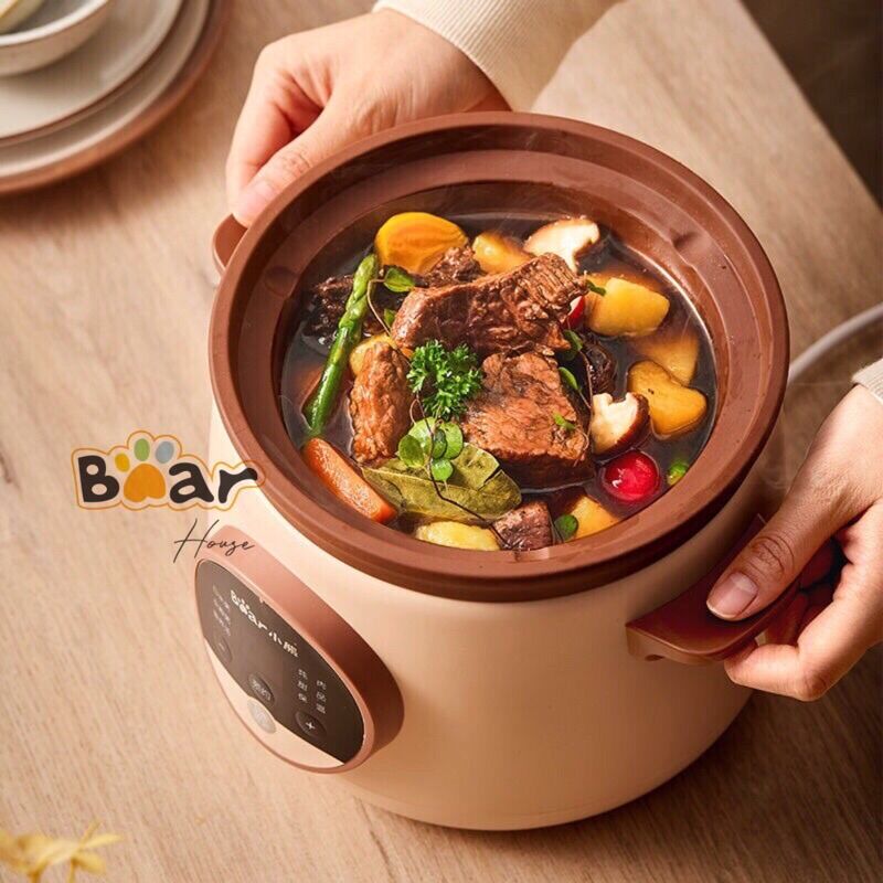 NỒI HẦM CHẬM BEAR E15H1 MÃU MỚI 2022 DUNG TÍCH 1.5L