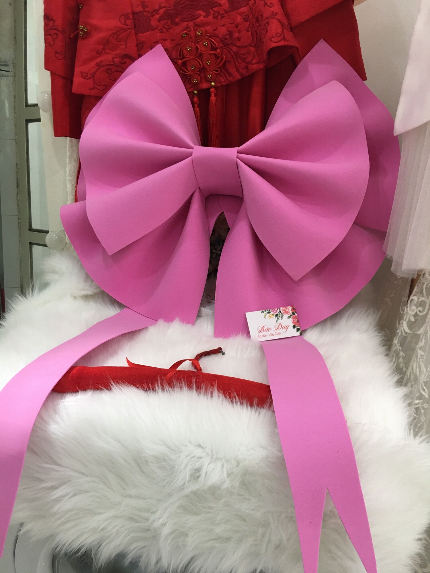 Nơ xốp to chụp ảnh khổng lồ 80cm