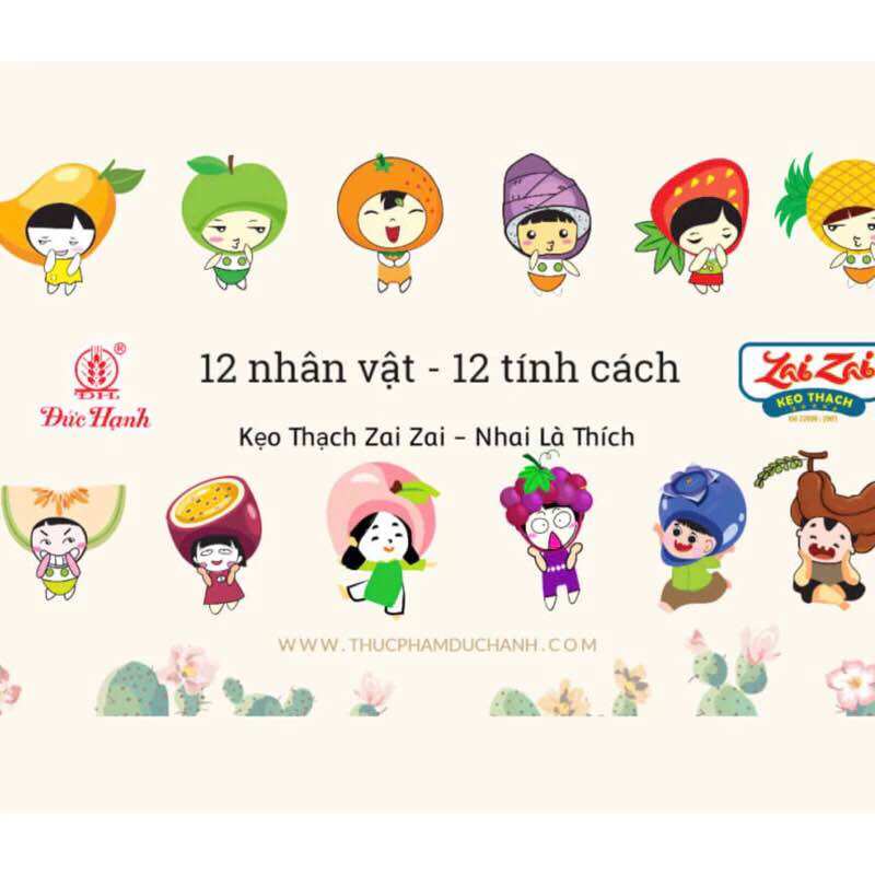 Thạch Zai Zai Đức Hạnh Thanh Dài Túi 700G