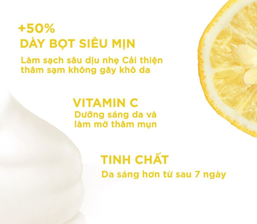 Sữa rửa mặt sáng da Garnier Bright Complete 100ml