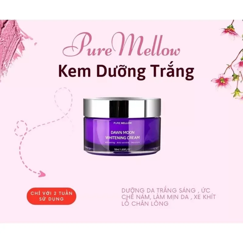 Kem Dưỡng Trắng Da Mờ Nám PURE MELLOW