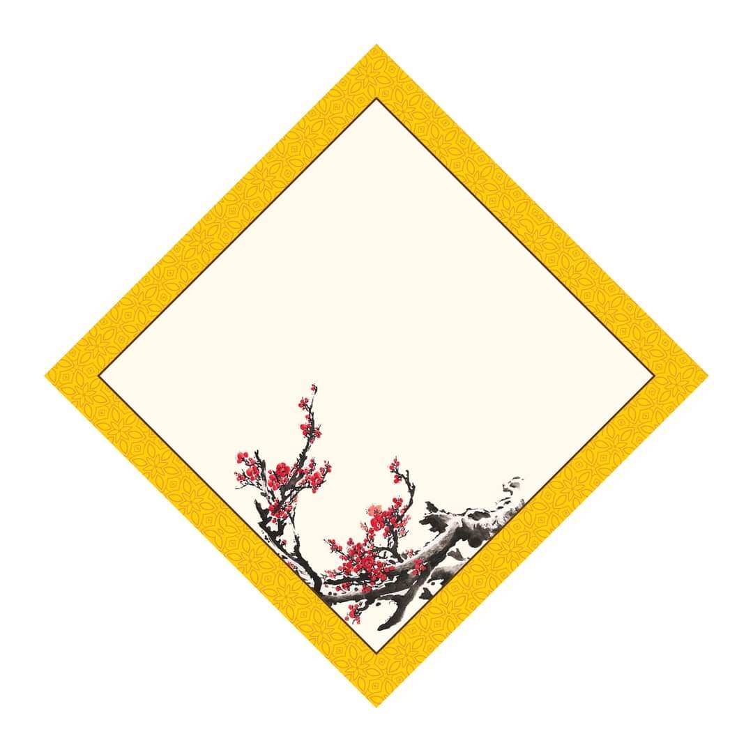 Com bo 10 tờ Giấy vuông hình thoi 25x25cm