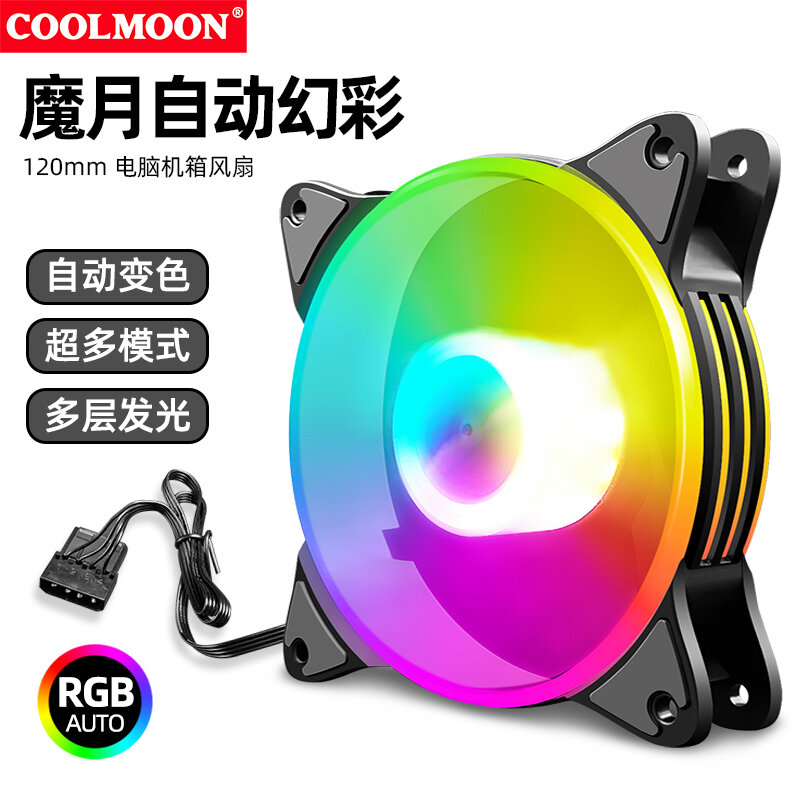 Color Changing Breathing Silencing PC Case Fan 12cm Giá 129,000 Đồng*Miễn phí vận chuyển