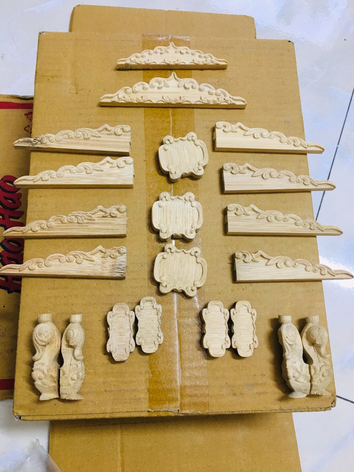 Bộ lá đề tre 21 món - phụ kiện lồng chim cảnh