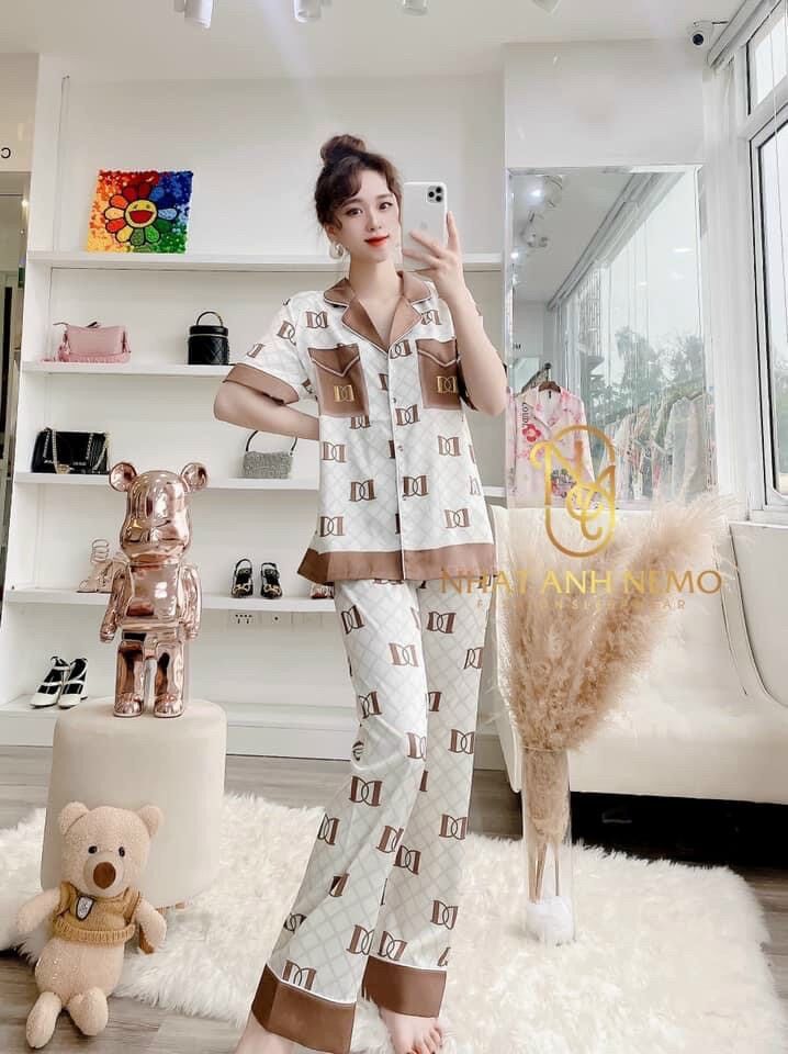 Bộ Pyjama Lụa QC Cao Cấp siêu sang siêu đẹp