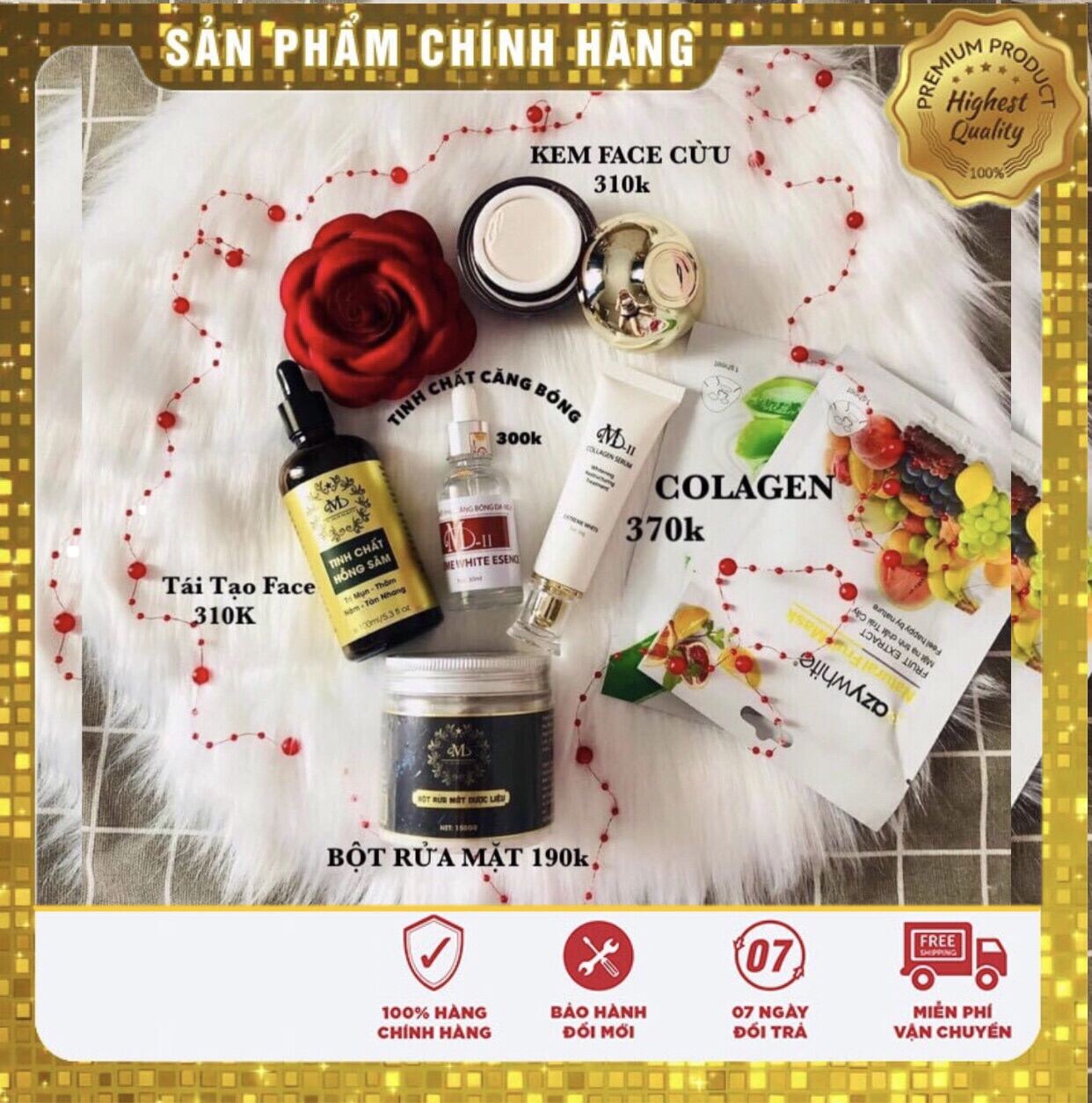 [Hcm][Giá Sỉ] 💥 Combo Tái Tạo Và Dưỡng Da Face Ngày Đêm 🌟