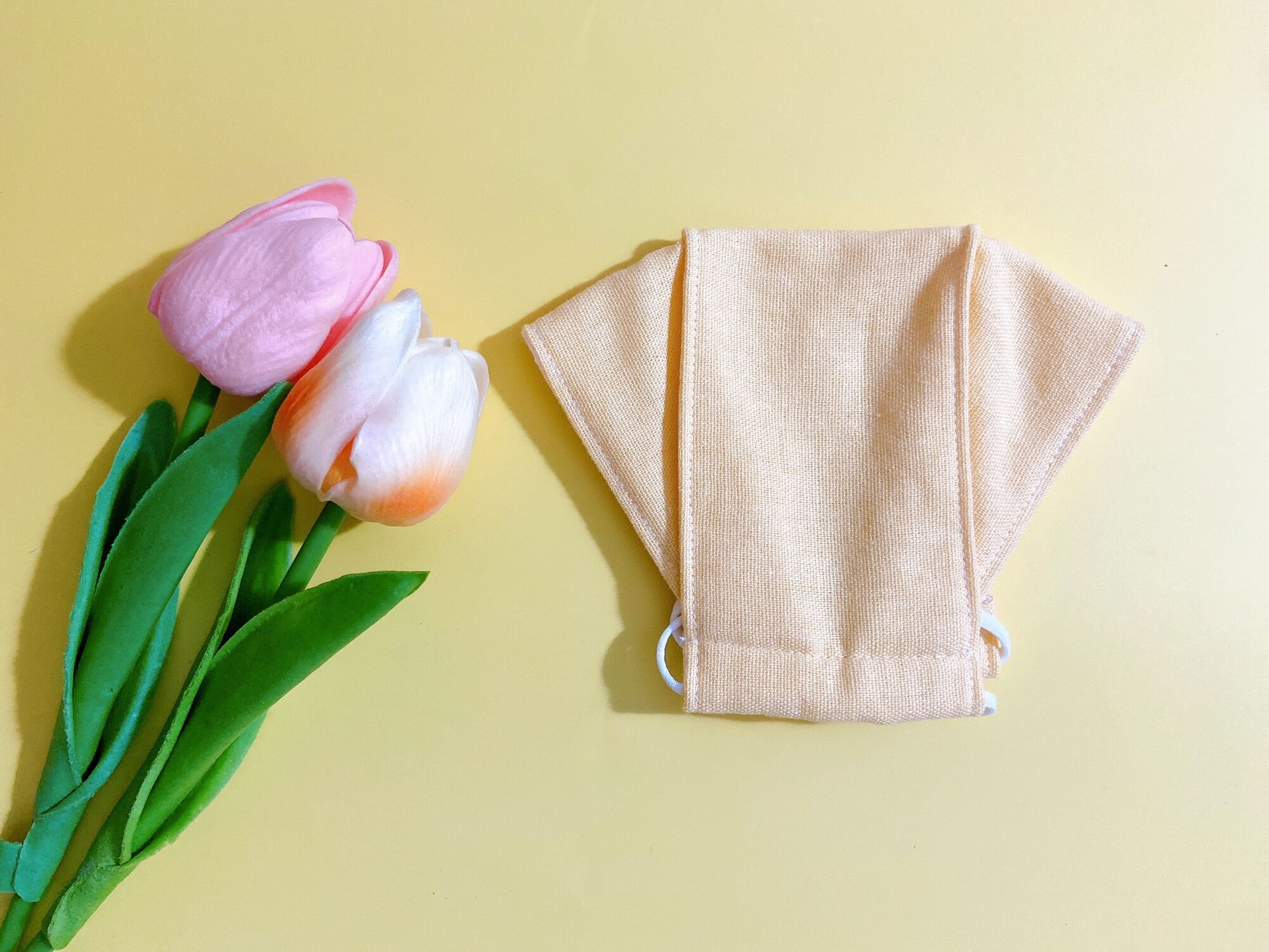 Khẩu trang vải 3D linen cho người lớn