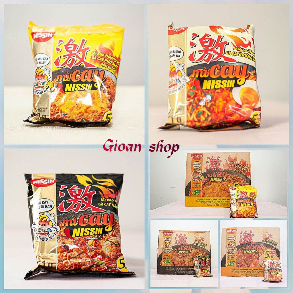 BÁO GIÁ MỲ BÁT TRỘN NISSIN YAKISOBA 63G C12 | Shopee Lazada Sendo Tiki mới nhất 44 MÌ CAY 3 vị siêu ngon HÀN QUỐC ( thùng 30 gói ) mỳ trộn cay nissin hỗn hợp độc đáo