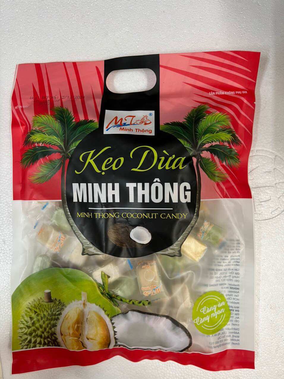 Kẹo dừa sáp minh thông 500g date luôn mới