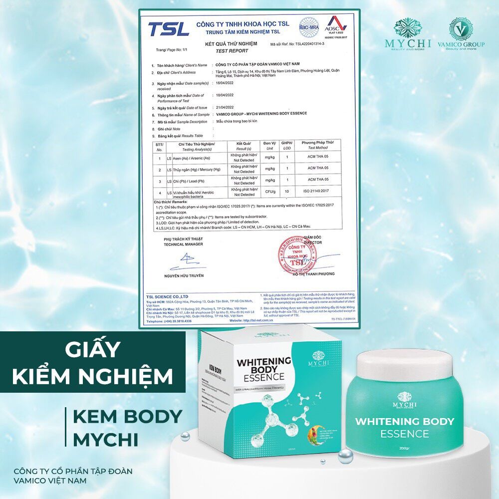 Bộ kem body mychi dưỡng trắng body gồm sữa tắm trắng và kem body mychi